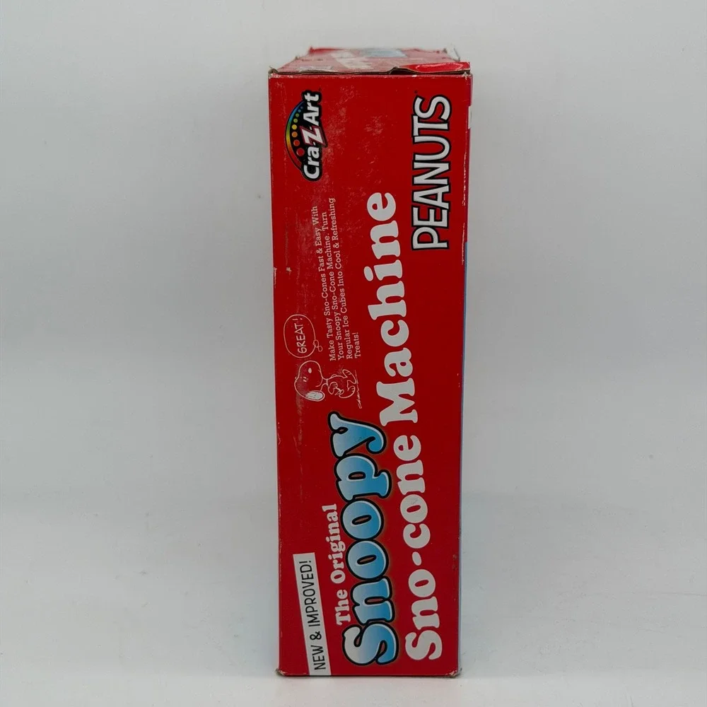 Cra-Z-Art Peanuts Snoopy Sno-cone Machine with 4-Flavor Refill Pack Set NEW